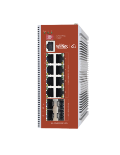 Switch L2+ PoE Industrial / Administración Cloud-Web-CLI / 8 Puertos PoE af/at/bt 100/1000 Mbps / 2 Puertos SFP Gigabit / Pre