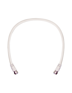 Jumper Coaxial con Cable Tipo RG-6 en Color Blanco de 60.96 centímetros de Longitud y Conectores F Macho en Ambos Extremos. 7