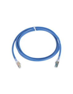Patch Cord Z-MAX Cat6A UTP, CM, 7ft, Color Azul, Versión Bulk (Sin Empaque Individual)
