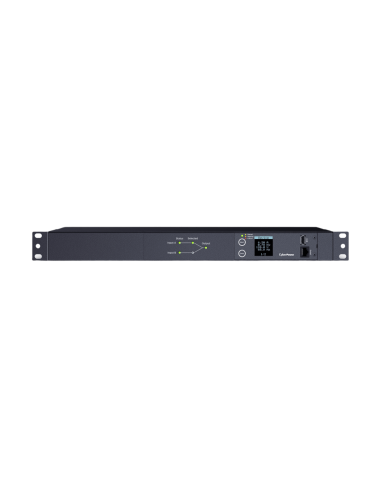 PDU ATS (Fuente Redundante Auto-transferible) Medible, Para Distribución de Energía, 2 Entradas 120 Vca NEMA5-15P, Con 10 Sal