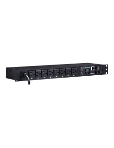 PDU Switchable por Toma, Para Distribución de Energía, Entrada 120 Vca NEMA 5-15P, Con 8 Salidas NEMA 5-15R, Horizontal 19in,