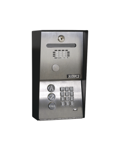Audioportero Telefónico DKS Con Directorio / 100 Números Telefónicos / Control Para 2 Puertas / Gabinete Para Sobreponer / Ma