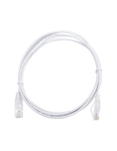 Cable de Parcheo Slim UTP Cat6 - 2 m Blanco Diámetro Reducido (28 AWG)