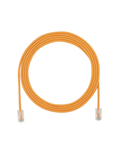 Cable de Parcheo UTP Cat6A, CM/LSZH, Diámetro Reducido (28AWG), Color Naranja, 3ft