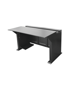 Escritorio Estación Mobiliaria Profesional de Monitoreo y Control / Videovigilancia / Acceso / Alarmas / Etc... / Metal Negro