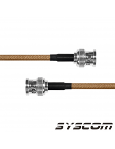 Jumper con Cable LP142 de 60 cm, con Conectores BNC Macho a BNC Macho.