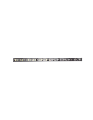Barra de luz de advertencia de 6 Módulos de 6 LED, 30 Pulgadas, Roja