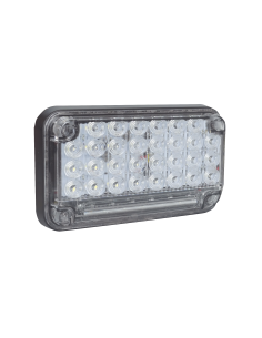 Luz de Advertencia de 7X4", Color Claro, Con Luz de Trabajo, Ideal para Ambulancias
