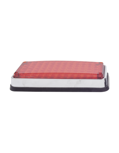 Luz de Advertencia de 7X3", Color Rojo, Ideal para Ambulancias