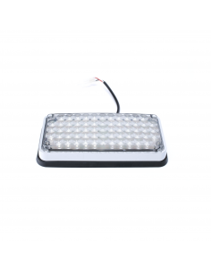 Luz de Advertencia de 7X3", Bicolor Rojo/Claro, Ideal para Ambulancias