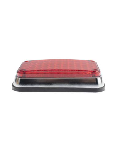 Luz de Advertencia de 6X4", Color Rojo, Ideal para Ambulancias