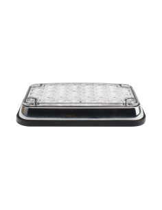 Luz de Advertencia de 6X4", Bicolor Rojo/Claro, Ideal para Ambulancias