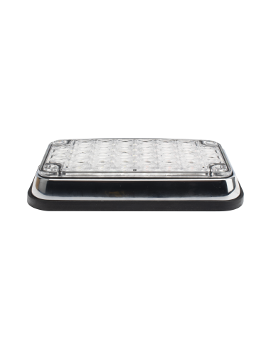 Luz de Advertencia de 6X4", Bicolor Rojo/Claro, Ideal para Ambulancias
