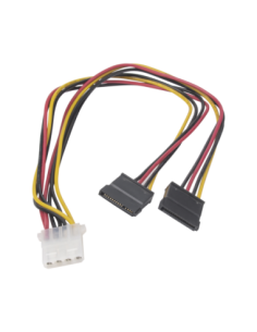 Cable Doble de Corriente SATA / Compatible con DVR's epcom / HIKVISION