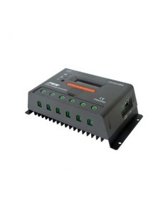 Controlador Solar de Carga y Descarga PWM 12/24V 30A con Display, Parámetros Configurables