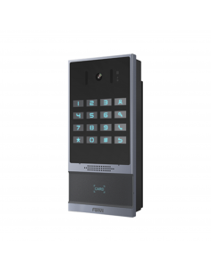 Videoportero SIP para Control de Acceso, Teclado numérico iluminado, 2 relevadores, anti-vandálico, IP66 y IK07, PoE