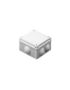 Caja Estanca de PVC Para Derivación y Conexión, 10 Entradas, Tapa con Tornillo de 1/4" de Vuelta, 150x110x70 mm (Área interna