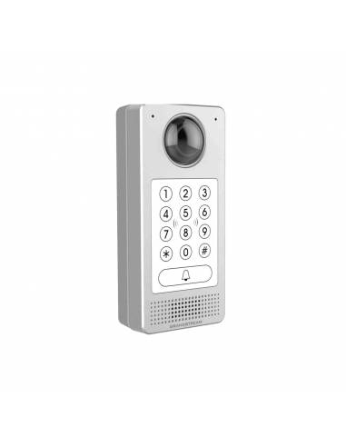 Videoportero IP (SIP) FISHEYE, apertura por código, Antivandálico, llamada y/o tarjeta, teclado retro-iluminación