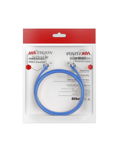 Cable de Parcheo (Patch Cord) / UTP / Cat. 6 (24 AWG ) / 0.50 Metros / Color Azul / Ideal para PoE+ / Interior