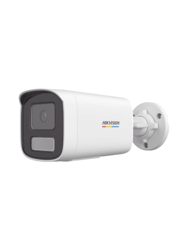 [Dual Light + ColorVu] Bala IP 2 Megapixel / Lente 4 mm / 50 mts IR + 50 mts Luz Blanca / Micrófono Integrado / ACUSENSE Lite