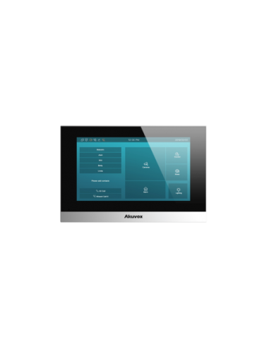 Monitor Color Plata Linux / Pantalla Touch de 7 Pulgadas / SIP / POE / WIFI / Compatible con Frentes de Calle Akuvox
