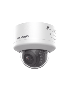 Domo IP 4 Megapixel / Lente Mot. 2.7 a 13.5 mm / Dual Light (40 mts IR + 40 mts Luz Blanca / Exterior IP66 / IK10 / Audio y A