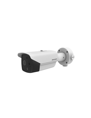 Bala IP Dual / Térmica 9.7 mm (160 x 120) / Óptico 8 mm (4 Megapixel) / Detección de Personas 285 Mts / 40 mts IR / Exterior