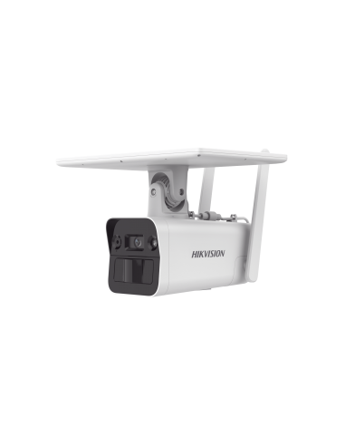 Kit Solar IP All in One / Doble Detección (Radar + PIR) / Bala IP 4 Megapixel / Lente 4 mm / Panel Solar / Batería de Respaldo de Litio 10Ah (Hasta 11 Días) / Conexión 4G / Audio de Dos Vías / Accesorios de Inst. / Direc