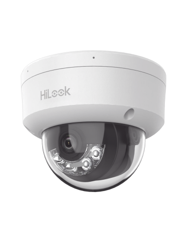 HiLook Series / Domo IP de 2 Megapixel (1080p) / Lente 2.8 mm / 30 mts IR / Micrófono Integrado / Exterior IP67 / PoE / dWDR