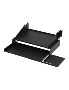 Charola Para Soportar Equipos en Rack de 19in, Con Bandeja Deslizable para Teclado y Mouse , Capacidad de 45.5 kg, 4 UR