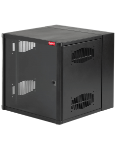 Gabinete AccessPlus de Montaje en Pared de 19in, Rieles Numerados y Roscados #10-32, Puerta con Ventana de Seguridad, 600 mm
