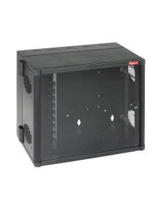 Gabinete AccessPlus de Montaje en Pared de 19in, Rieles Numerados y Roscados #10-32, Puerta con Ventana de Seguridad, 700 mm