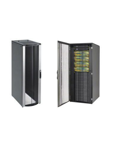 Gabinete de Telecomunicaciones ProLine ConnecTek, 800 mm de Ancho, 1100 mm de Profundidad, 42 UR, Color Negro