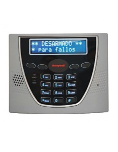 Teclado alfanumérico programador de pantalla azul