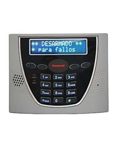 Teclado alfanumérico programador de pantalla azul