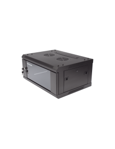 Gabinete para Montaje en Pared - Piso / Puerta de Cristal Templado / Cuerpo Fijo / 4 Unidades de Rack / 19" / Fabricado en Ac 2