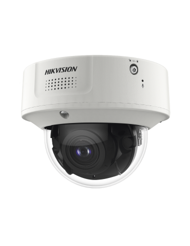 Domo IP 4 Megapixel / Lente Mot. 2.8 - 12 mm / 40 mts IR EXIR / IP67 / IK10 / H.265+ / Conteo de Personas por Detección de Ro