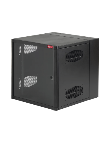 Gabinete AccessPlus de Montaje en Pared de 19in, Rieles Numerados y Roscados #10-32, Puerta con Ventana de Seguridad, 600 mm