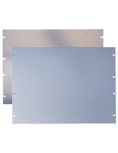 Tapa Ciega Para Rack Estándar de 19in, Plano, de Acero, 2 UR, Color Gris 2