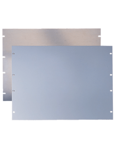 Tapa Ciega Para Rack Estándar de 19in, Plano, de Acero, 2 UR, Color Gris