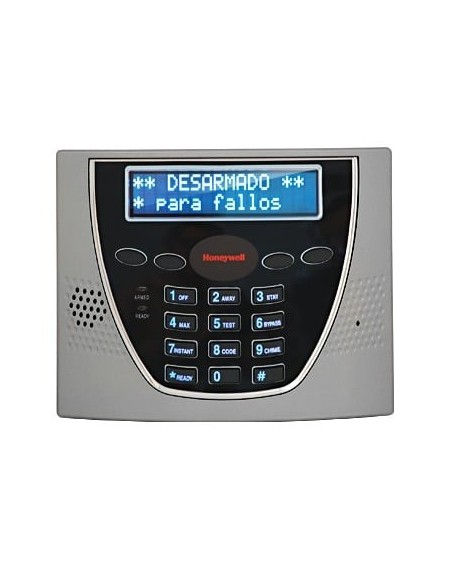 Teclado alfanumérico programador de pantalla azul