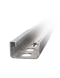 Unicanal Perforado 4 X 2 cm X 3 m / Calibre 12 / Galv. Electrolítico.