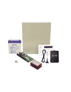 (2 Años 4GLTEM/5G ILIMITADO INCLUIDO) Kit Vista48LA con comunicador 4GLTEM/5G MN01, Teclado, Gabinete, Bateria y Transformado