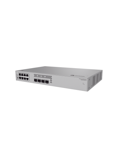 Switch de Acceso eKit Administrable / Capa 2 / 8 Puertos PoE+ Gigabit + 2 SFP + 2 SFP+ / PoE Perpetuo / Presupuesto PoE 128 W