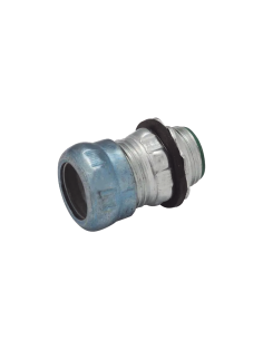 Conector de Compresión Impermeable Aislado de Acero Galvanizado para Pared Delgada de 1 1/2" .