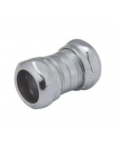 Cople Compresión de Acero Galvanizado para Pared Delgada de 1" .