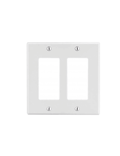 Tapa para Caja Multigang / Contacto Doble / Color Blanco.