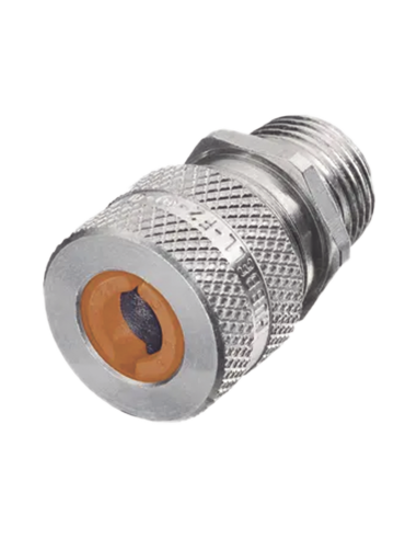 Conector de cable, de aluminio macho recto, .13 - .19" (3.2 - 4.7 mm), 3/4".