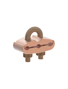 Conector Mecánico para 3 Cables para Calibre 2/0 AWG - 250 KCMIL a Tubería de 3/8" o Varilla 5/8" - 3/4".