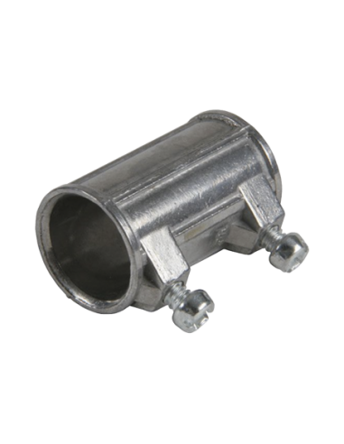 Cople de 3/4" para Tubo Pared Delgada con Tornillos Opresores.